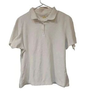 𝅺Greg Norman Men's White Short Sleeve Polo Shirt
